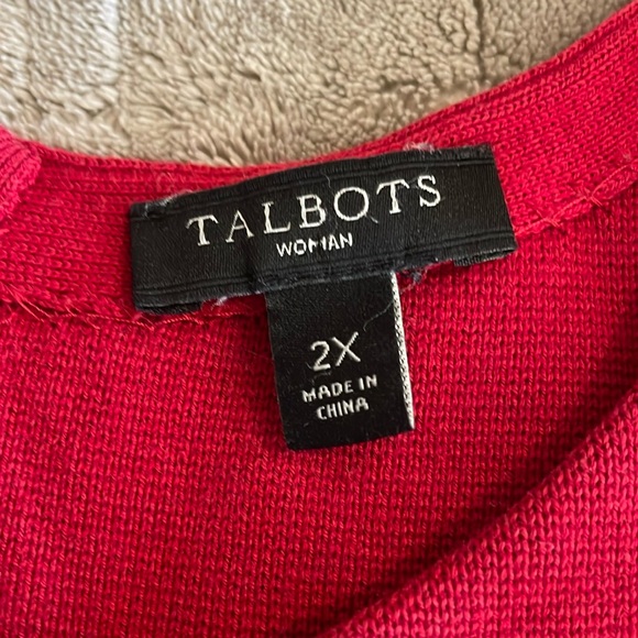 Talbots knit sweater 3/4 length sleeve Size 2X excellent condition - Picture 6 of 7